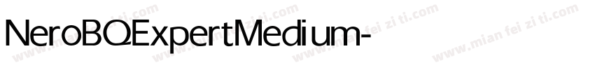 NeroBQExpert Medium字体转换